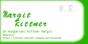 margit rittner business card